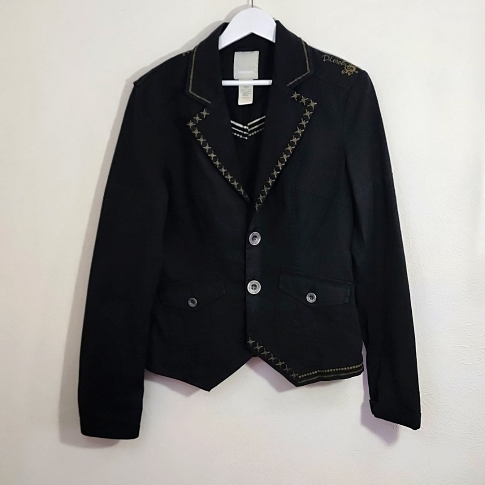 Diesel Y2K Vintage blazer with dragon logo and embroidered